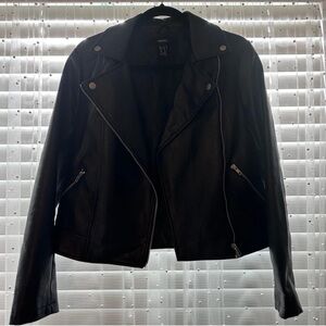 Black Faux Leather Jacket